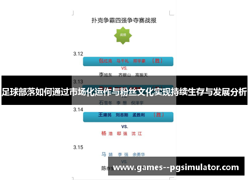 足球部落如何通过市场化运作与粉丝文化实现持续生存与发展分析